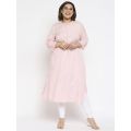 aLL Baby Pink Embroidered Kurta