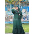 Abaya Danteel Chiffon | Chiffon Skirt | Close Front Abaya | Jubah Muslimah