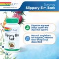DIGESTIVE SUPPORT (Helps Soothe Digestive Tract) - Solaray Slippery Elm Bark - 100 Capsules
