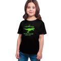 Kids T-shirt for 3-14 years old boys girls Short sleeve dinosaur typography graphic print / Baju kanak-kanak budak lelaki lengan pendek dengan cetakan grafik dinosaur Trynosaur Kids T-shirt