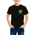 Kizmoo Superstyle_Mine-Craft_Pocket Creaper Graphic T-shirt Top Boy Girl Ready Stock