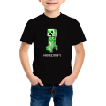 (Ready Stock) Kizmoo Creaper Minecrafts-Kids T-Shirt/Girl Clothing/Black/Fashion/Casual/Local Seller/Cotton tee/Round-Neck