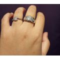 [READY STOCK] Sterling Silver 925 with Zirconia Couple Ring | ARC38