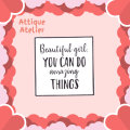 AttiqueAtelier Inspirational Strong Woman Quotes Brooch Lapel Pin