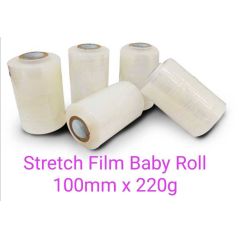 Stretch Film Baby Roll 100mm x 220g x 1 carton (60rolls)