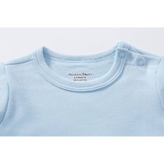Basic Series Quality Newborn Baby Long Sleeve Bodysuit / Baby Sleepwear One-Piece Double Sided Dupion Cotton