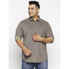 alL Printed Olive Men's casual Shirts Cotton