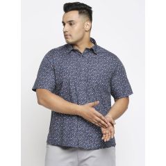 aLL Navy Men's Casual Shirts Woven Cotton