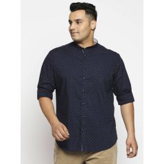 aLL Navy Woven Cotton Casual Shirt