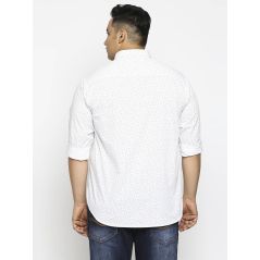 aLL White Printed Casual Shirts