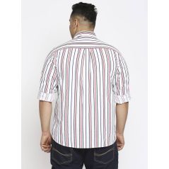 aLL White Striped Casual Shirts