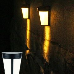 1PC 6LED Solar-Powered Energy Saving Waterproof Lamps Wall Lights for Yard Garden