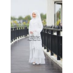 Abaya Danteel Chiffon | Chiffon Skirt | Close Front Abaya | Jubah Muslimah