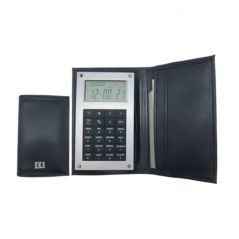 World Time Clock & Calculator with Name Card Compartment