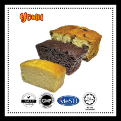 Yomu Premium Cakes 3 Flavours  *HALAL, MeSTI, GMP & HACCP certified   Yomu Premium Cakes Original x 1pc  Yomu Premium Cakes Chocolate Moist x 1pc  Yomu Premium Cakes Fruity x 1pc 