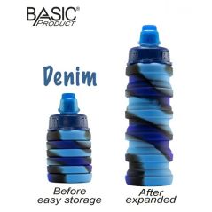 Basic Pocket Water Bottle - Unicorn and Blue Denim..Cool design