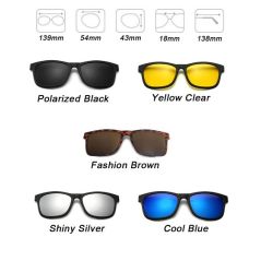 GoveanInterchangeable Polarized5 in 1 Sunglasses Yellow