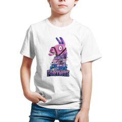 Kids Tshirt Fortnite Llama Mixup Baju Budak Kids Clothing baju kanak kanak Kizmoo - 100% Cotton