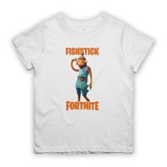 Fortnite Kids t-shirt Fishstick  Baju Budak Kids Baju Boy Baju Girl t-shirt Kizmoo Clothing - 100% Cotton