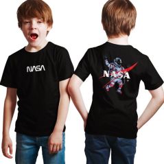 Kizmoo Nasa Astronaut Kids T-shirt Casual Clothing Shirts Boy Girl Ready Stock