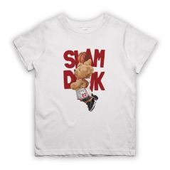 Bear Style Slam Dunk Kids t-shirt baju budak lelaki kizmoo kids clothing - 100% Cotton