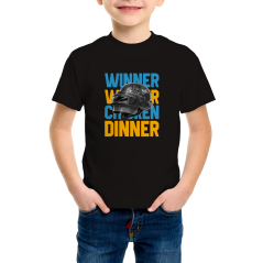 PUBG Chicken Dinner Kids T-shirt Top Boy Girl Ready Stock