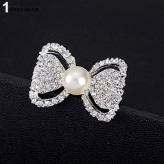 Keronsang Batu Kristal Pin Tudung Murah Brooch Crystal Brooch Pearl Fashion Accessories