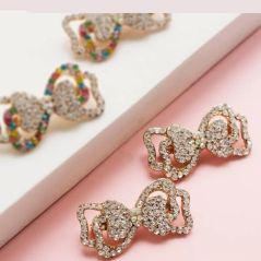 2PCS Keronsang Batu Zirconia Pin Tudung Murah Brooch Crystal Fashion Accessories Shoulder Brooch Zirconia Brooch | Mini Twibon