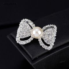 Keronsang Batu Kristal Pin Tudung Murah Brooch Crystal Brooch Pearl Fashion Accessories