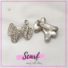 Keronsang Batu Kristal Pin Tudung Murah Brooch Crystal Fashion Accessories Brooch Bahu | Bow
