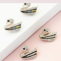 2PCS Keronsang Batu Zirconia Pin Tudung Murah Brooch Crystal Fashion Accessories Shoulder Brooch Zirconia Brooch | Mini Duckies