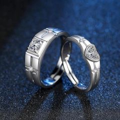 [READY STOCK] Sterling Silver 925 with Zirconia Couple Ring | ARC12