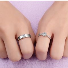 [READY STOCK] Sterling Silver 925 with Zirconia Couple Ring | ARC14