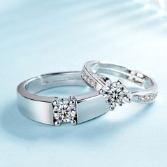 [READY STOCK] Sterling Silver 925 with Zirconia Couple Ring | ARC26