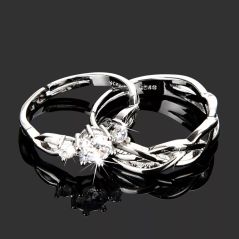 [READY STOCK] Sterling Silver 925 with Zirconia Couple Ring | ARC04