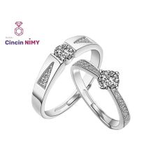 [READY STOCK] Sterling Silver 925 with Zirconia Couple Ring | ARC42