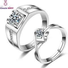 [READY STOCK] Sterling Silver 925 with Zirconia Couple Ring | ARC29