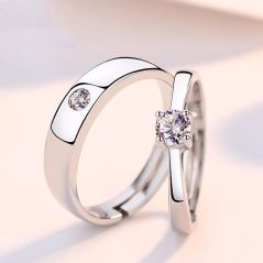 [READY STOCK] Sterling Silver 925 with Zirconia Couple Ring | ARC33