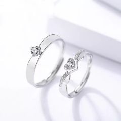 [READY STOCK] Sterling Silver 925 with Zirconia Couple Ring | ARC22