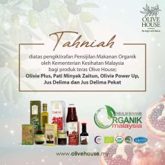 Jus Delima Azerbaijan Organik & Asli Olive House (1L) + Free Gift