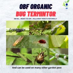 OBF ORGANIC BUG TERMINATOR INSECT KILLER SPRAY (500 ML) RTU | PLANT NATURAL INSECTICIDE FOR HOME AND GARDEN