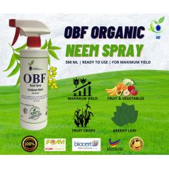 OBF ORGANIC NEEM SPRAY (500 ML) RTU | PESTICIDE FOR PLANT |  PROTECTION AND MAXIMUM YIELD | INSECTICIDE | HOME GARDEN
