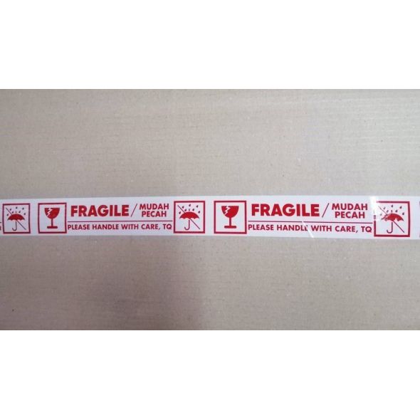 FRAGILE TQ OPP Printed Tape 45mm x 50yards