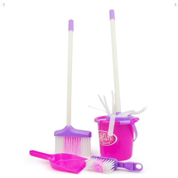 Kids Simulation Clean Toys Pretend Play Housekeeping Tools Set as Gifts for Boys Girls