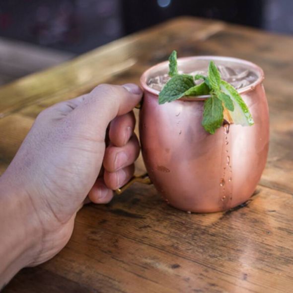 Solid Copper Moscow Mule Mugs, 18 Ounce Unlined Mug, Drinking Cup Perfect for Cocktails Iced tea and Beer