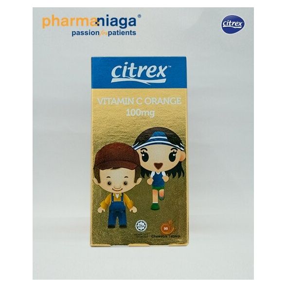 KIDS Chewable Citrex  Vitamin C  (Orange Flavoured) 100mg (90 tablets) HALAL