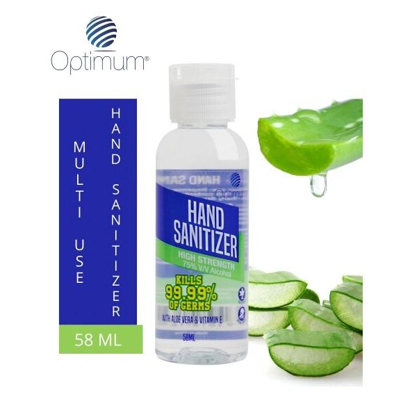 Hand Sanitizer Gel 58 ml..Non Sticky with Vitamin E & Aloe Vera. Easy to bring anywhere