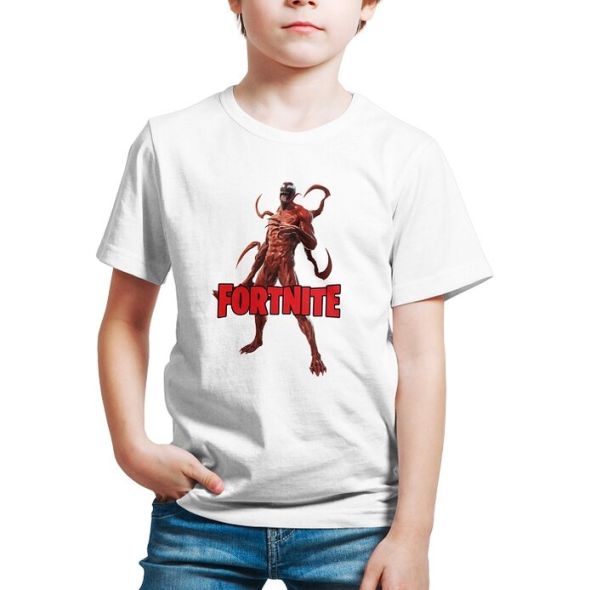 Fortnite Kids t-shirt Carnage kids clothing fashion baju budak baju kanak kanak boy tshirt - 100% Cotton