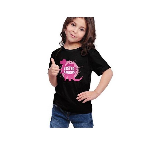 baju budak perempuan Dinosaur Sistersaurus kids t-shirts for girl t-shirt Kizmoo Ready Stock