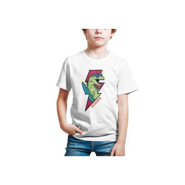 kids t shirt Dinosaur Flash t-shirts Kids boy girl t-shirt Baju budak baju kanak kanak Kizmoo Ready Stock